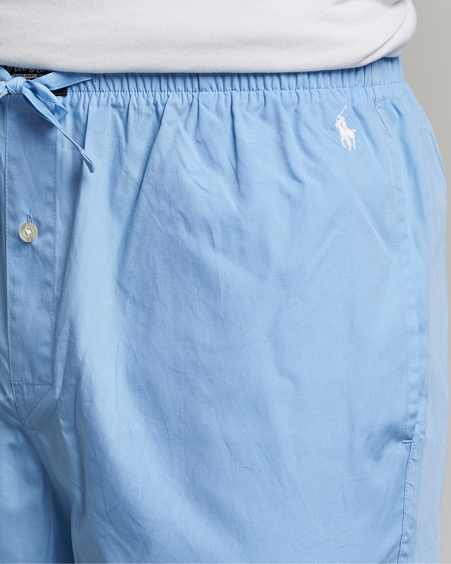Herre | Pyjamas & Morgenkåber | Polo Ralph Lauren | Cotton Short Pyajama Set Solid Austin Blue