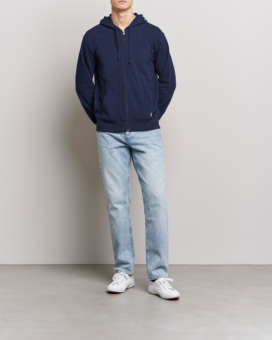 Herre | Trøjer | Polo Ralph Lauren | Cotton Jersey Long Sleeve Hoodie Cruise Navy