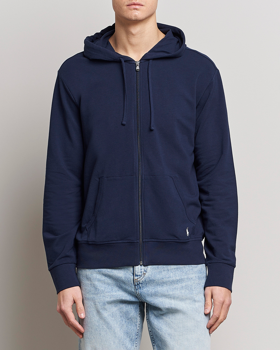 Herre | Trøjer | Polo Ralph Lauren | Cotton Jersey Long Sleeve Hoodie Cruise Navy