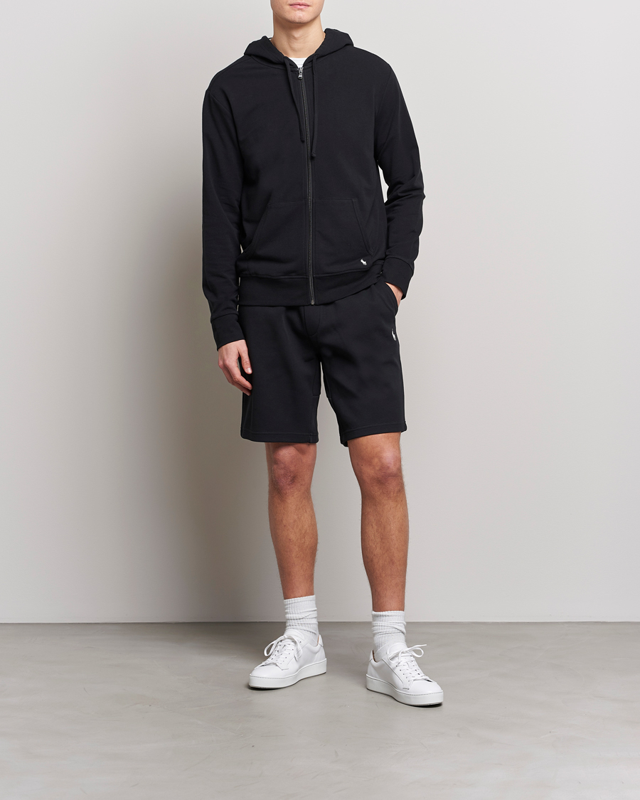 Herre | Trøjer | Polo Ralph Lauren | Cotton Jersey Long Sleeve Hoodie Polo Black