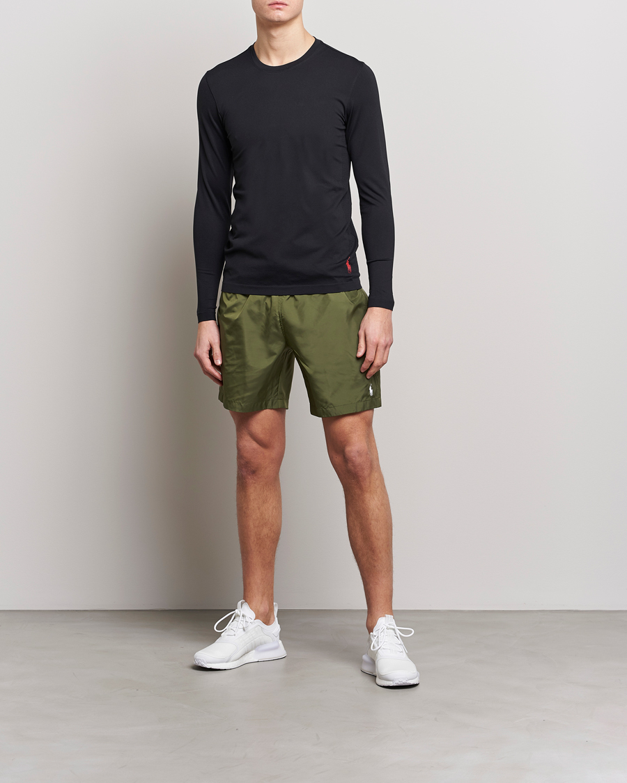 Herre | T-Shirts | Polo Ralph Lauren | Performance Seamless Long Sleeve Tee Polo Black