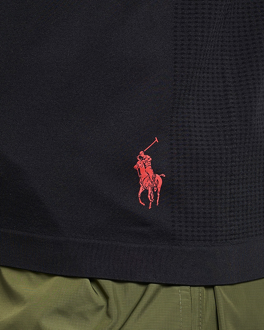 Herre | T-Shirts | Polo Ralph Lauren | Performance Seamless Long Sleeve Tee Polo Black