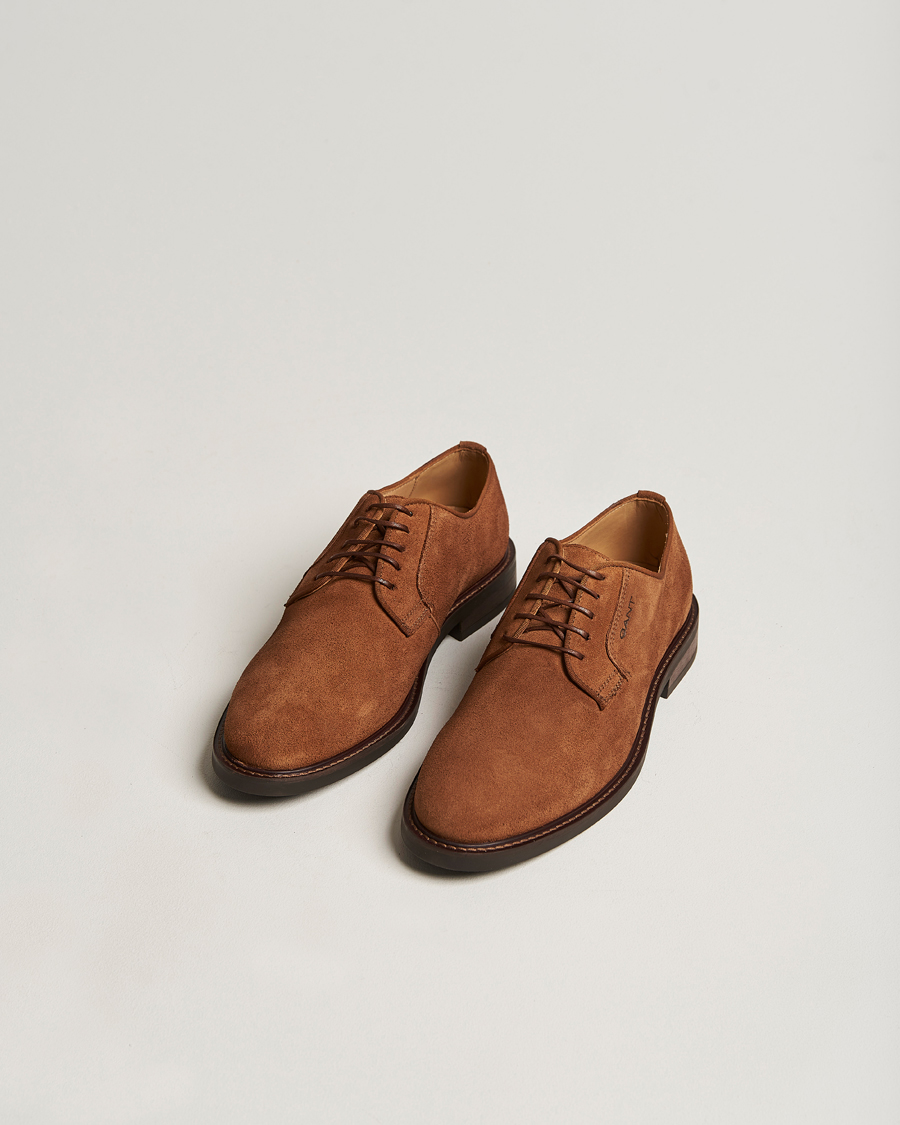 Herre | GANT St Akron Suede Derby Cognac | GANT | St Akron Suede Derby Cognac
