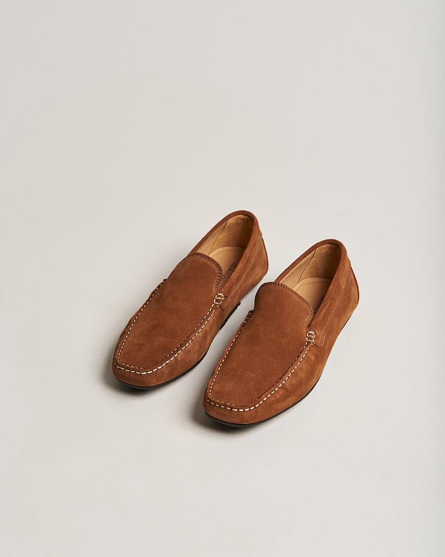 Herre | Mokkasiner | GANT | Mc Bay Suede Car Shoe Cognac