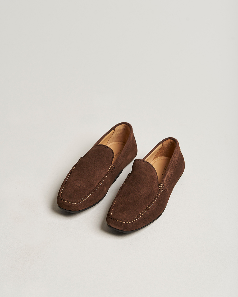 Herre | GANT Mc Bay Suede Car Shoe Dark Brown | GANT | Mc Bay Suede Car Shoe Dark Brown
