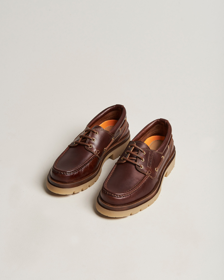 Herre | Sommer | GANT | Zeamee Leather Boat Shoe Cognac