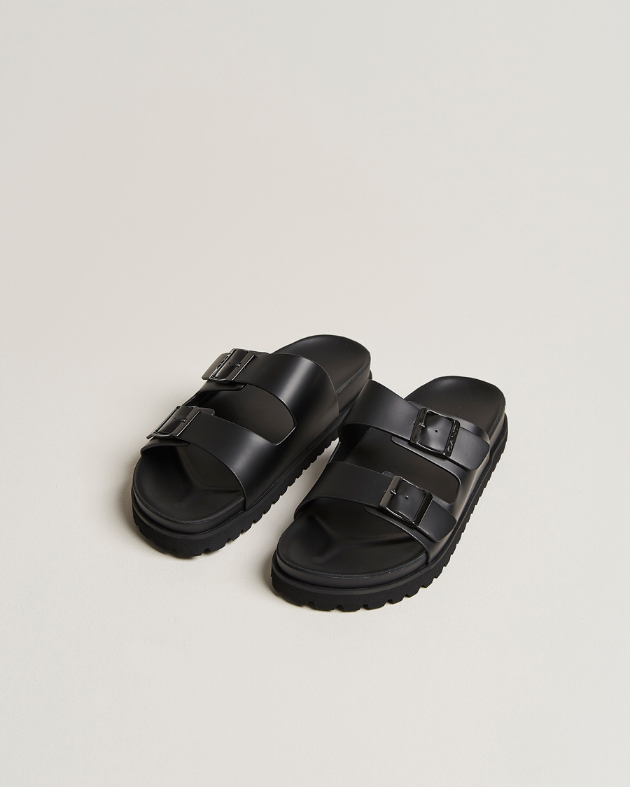 Herre | GANT Primapal Leather Sandal Black | Gant | Primapal Leather Sandal Black