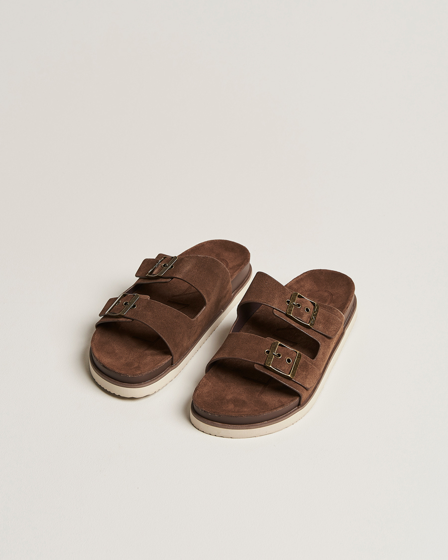 Thriller privilegeret udløb GANT Palbuddy Suede Sandal Tobacco Brown - CareOfCarl.dk