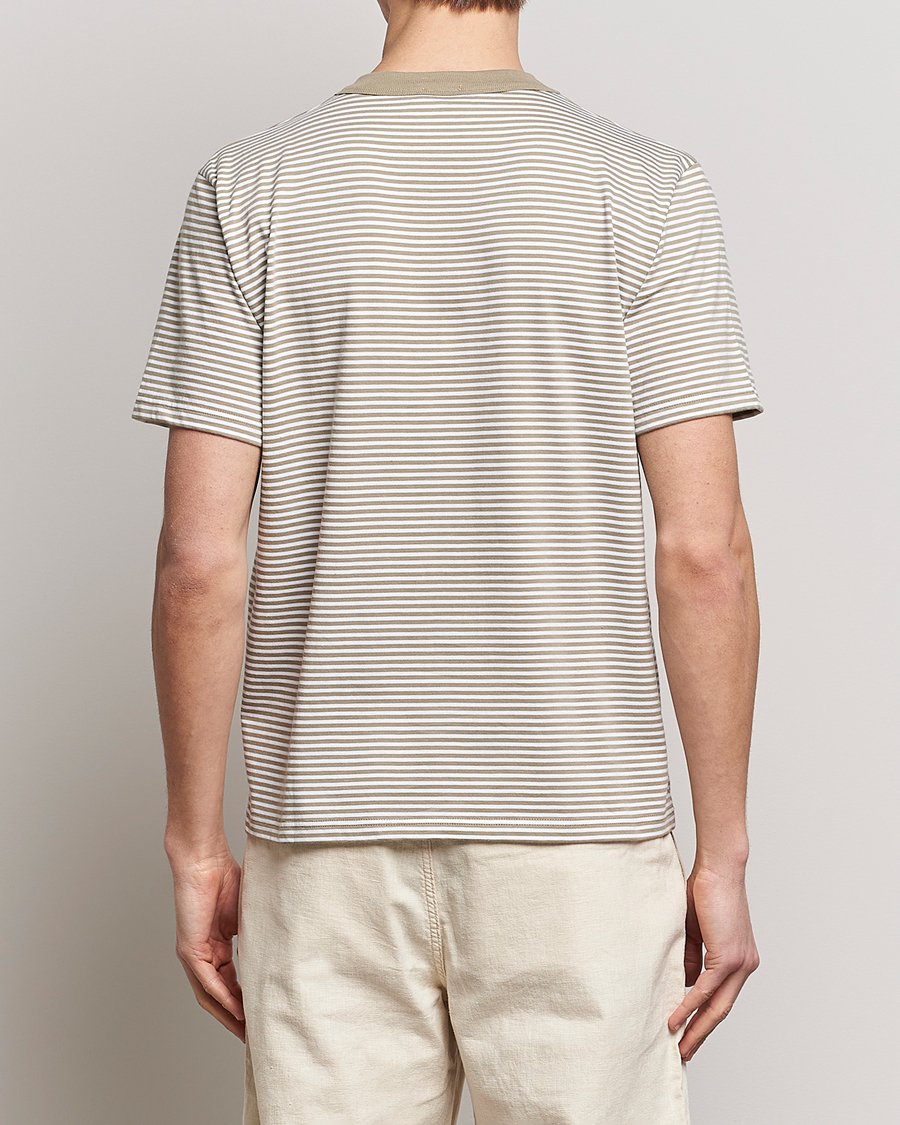 Herre | T-Shirts | Armor-lux | Héritage Stripe T-Shirt Blanc/Argile