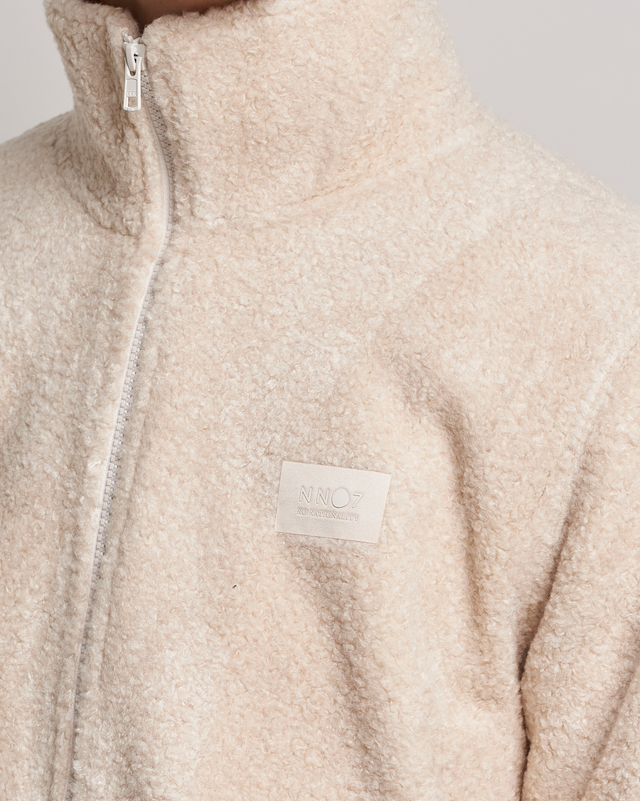 Herre | Trøjer | NN07 | Nil Pile Full Zip Jacket Ecru