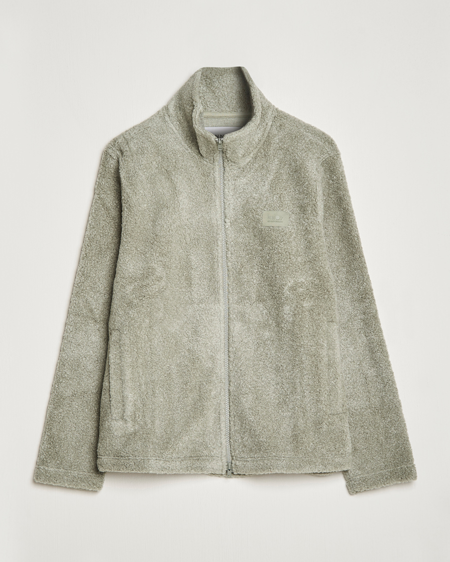 Herre | Trøjer | NN07 | Nil Pile Full Zip Jacket Forest Mint