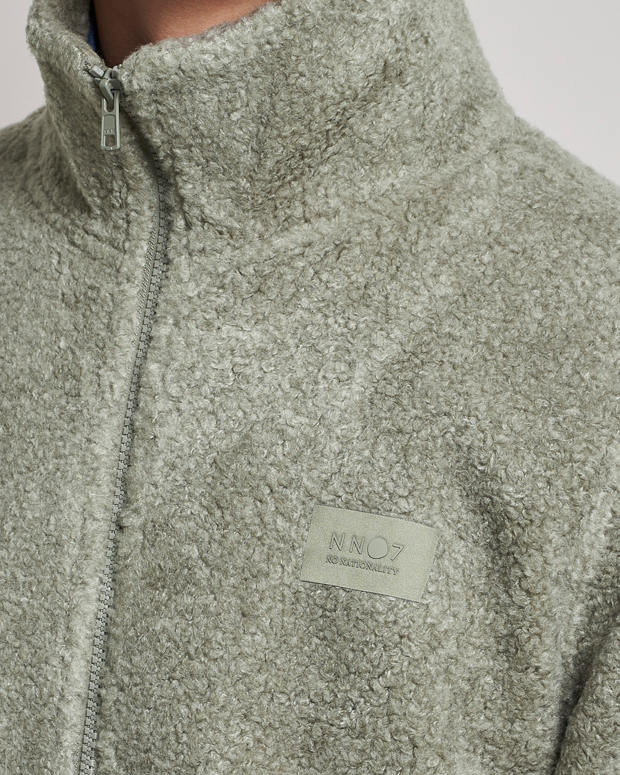 Herre | Trøjer | NN07 | Nil Pile Full Zip Jacket Forest Mint