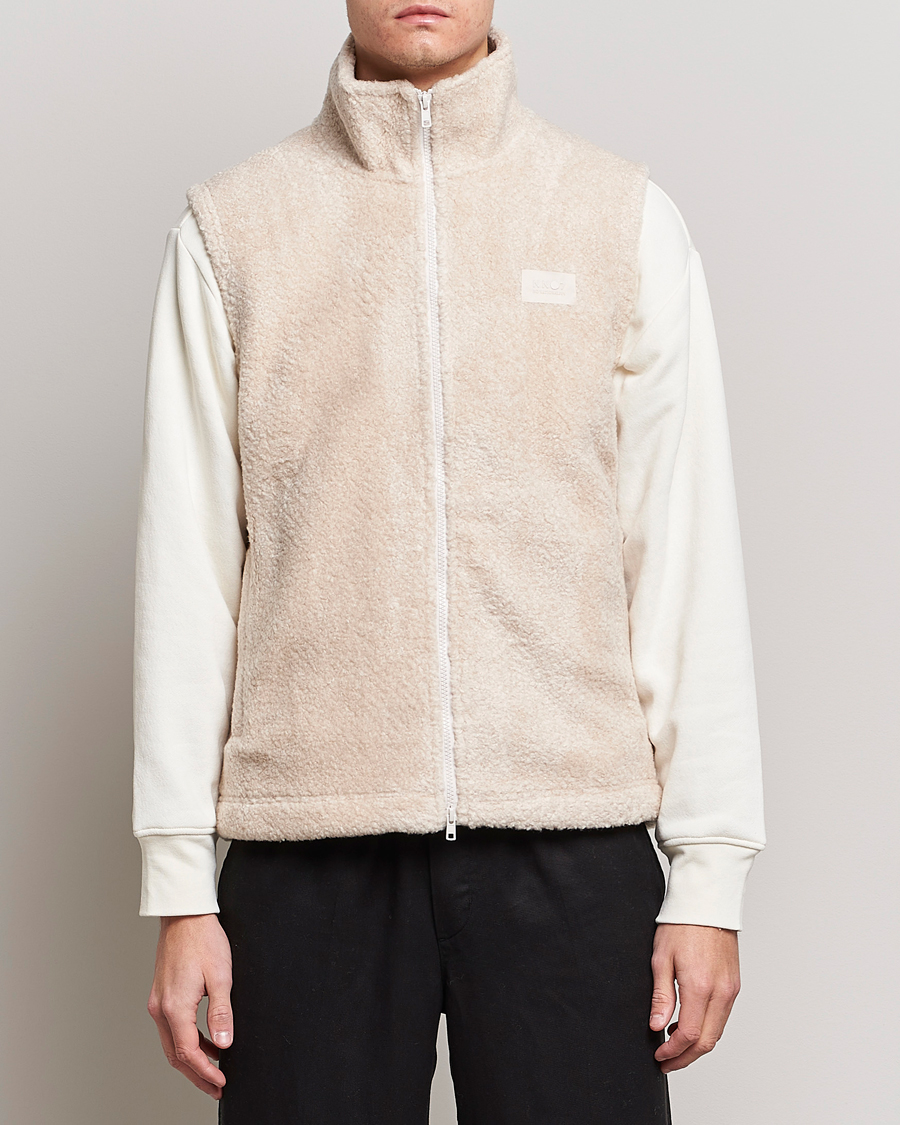 Herre | Slipovers | NN07 | Nil Pile Vest Ecru