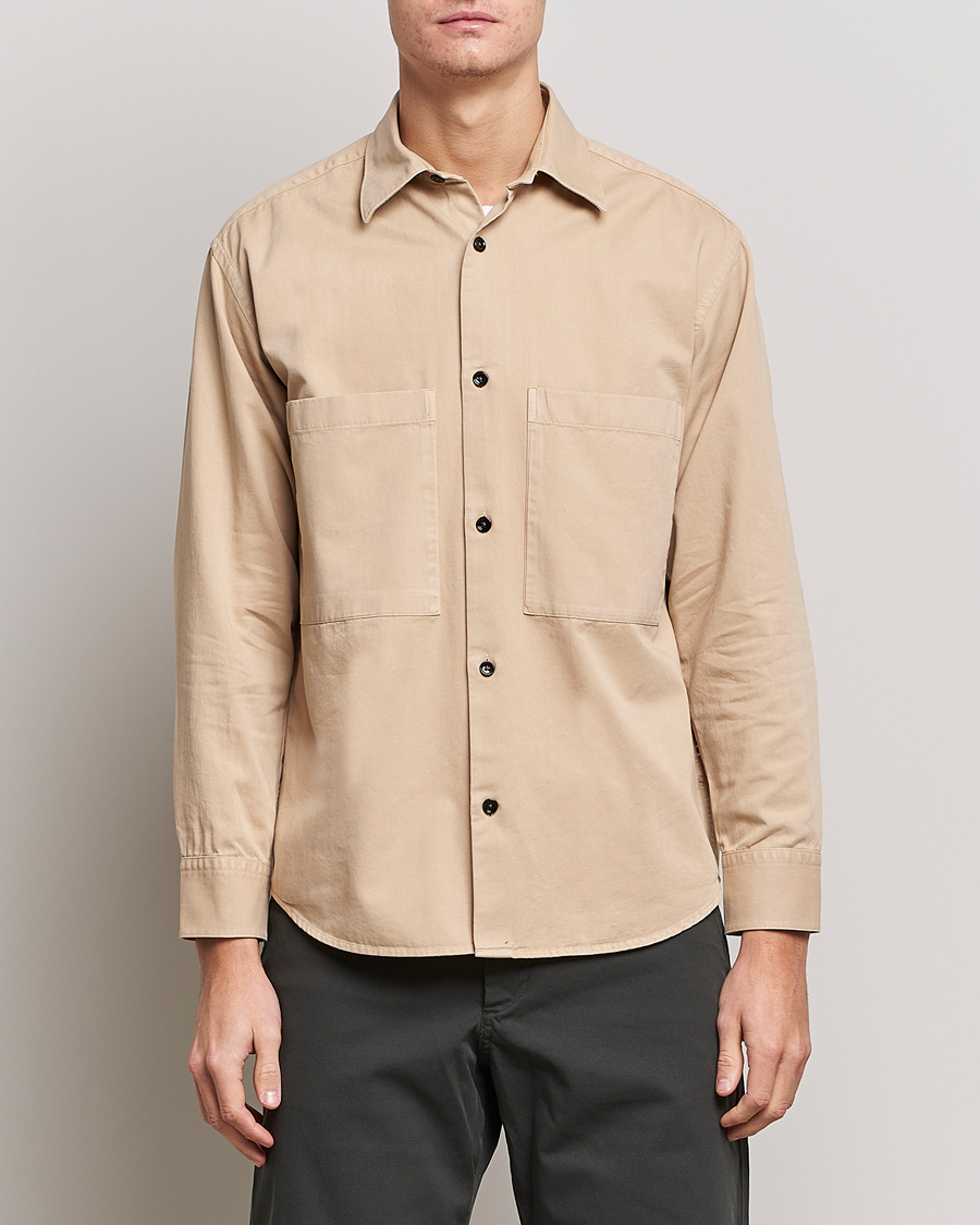 Herre | Shirt Jackets | NN07 | Freddy Pocket Overshirt Light Khaki