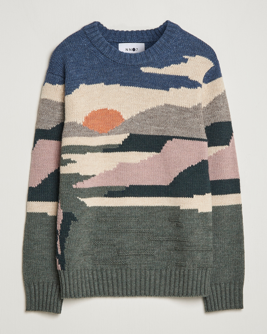 Herre | Trøjer | NN07 | Jason Sunset Knitted Sweater Multi
