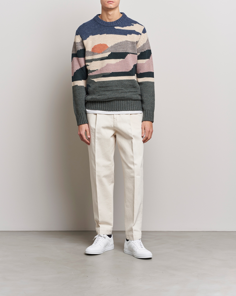 Herre | Trøjer | NN07 | Jason Sunset Knitted Sweater Multi