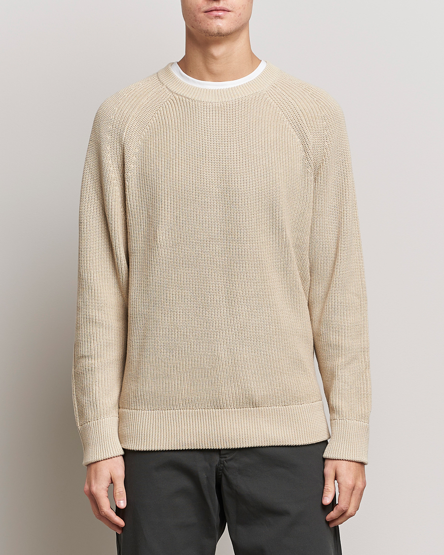 Herre | Strikkede trøjer | NN07 | Jacobo Cotton Knitted Sweater Off White