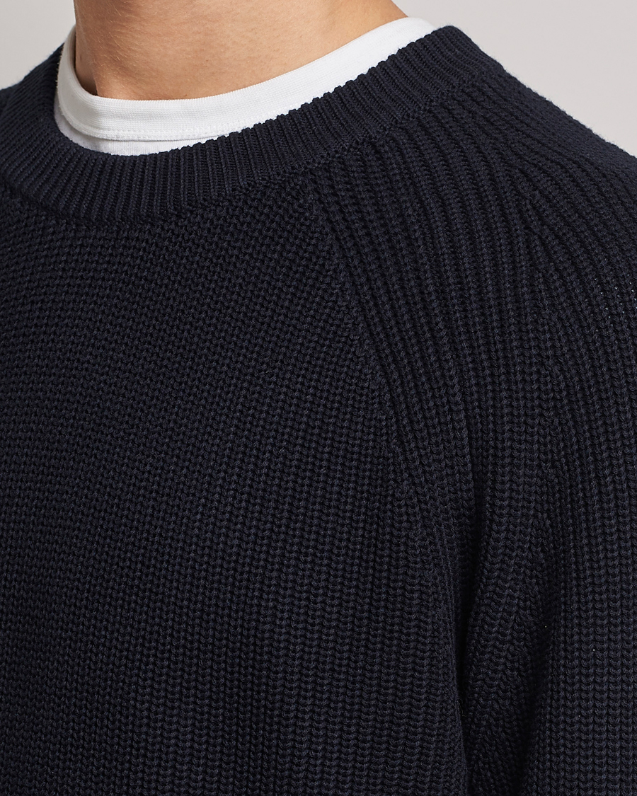 Herre | Trøjer | NN07 | Jacobo Organic Cotton Knitted Sweater Navy