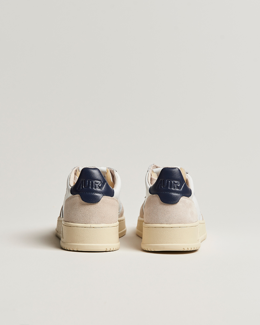 Herre | Sneakers | Autry | Medalist Low Leather/Suede Sneaker White/Blue