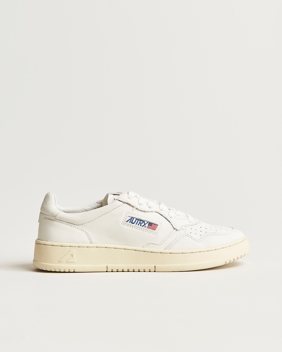 Herre | Sneakers | Autry | Medalist Low Super Soft Goat Leather Sneaker White