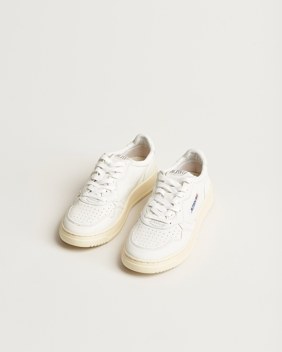 Herre | Alla produkter | Autry | Medalist Low Super Soft Goat Leather Sneaker White