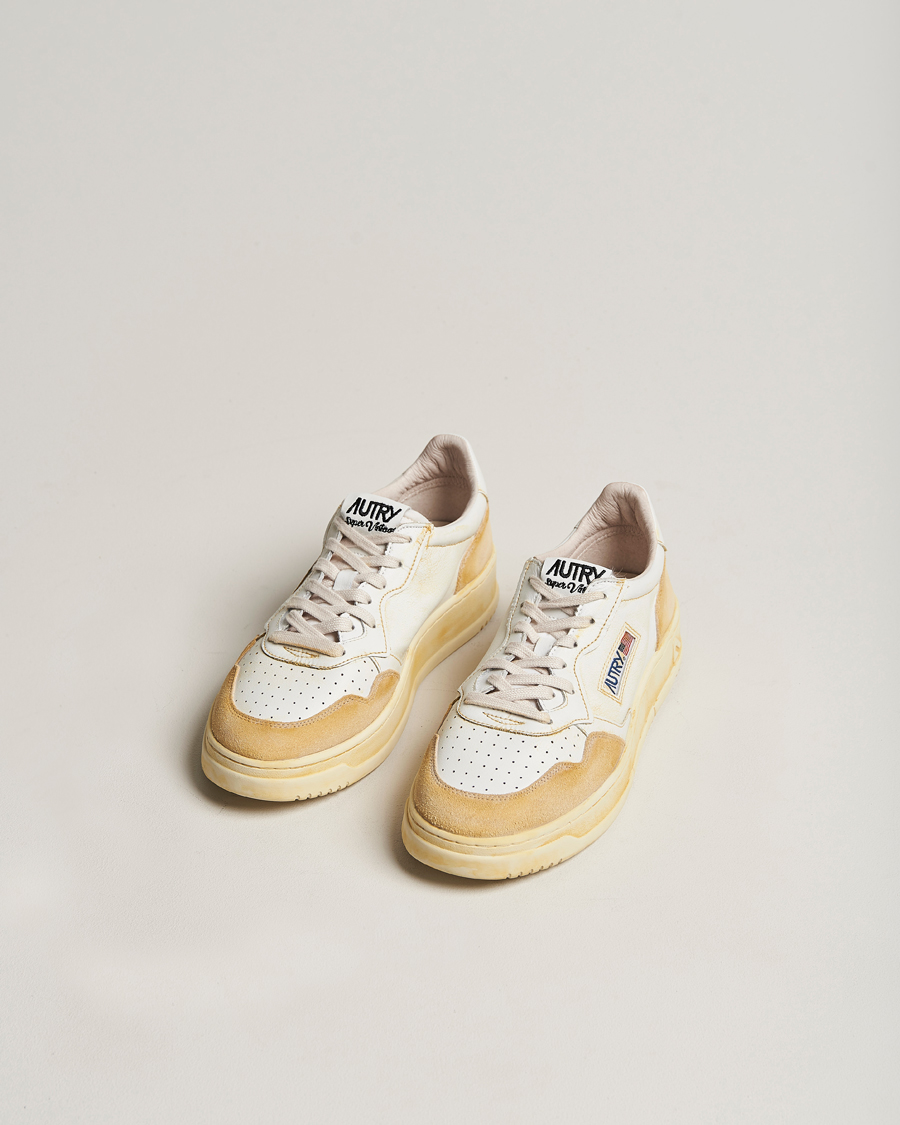 Herre | Hvide sneakers | Autry | Super Vintage Low Leather/Suede Sneaker Leat White