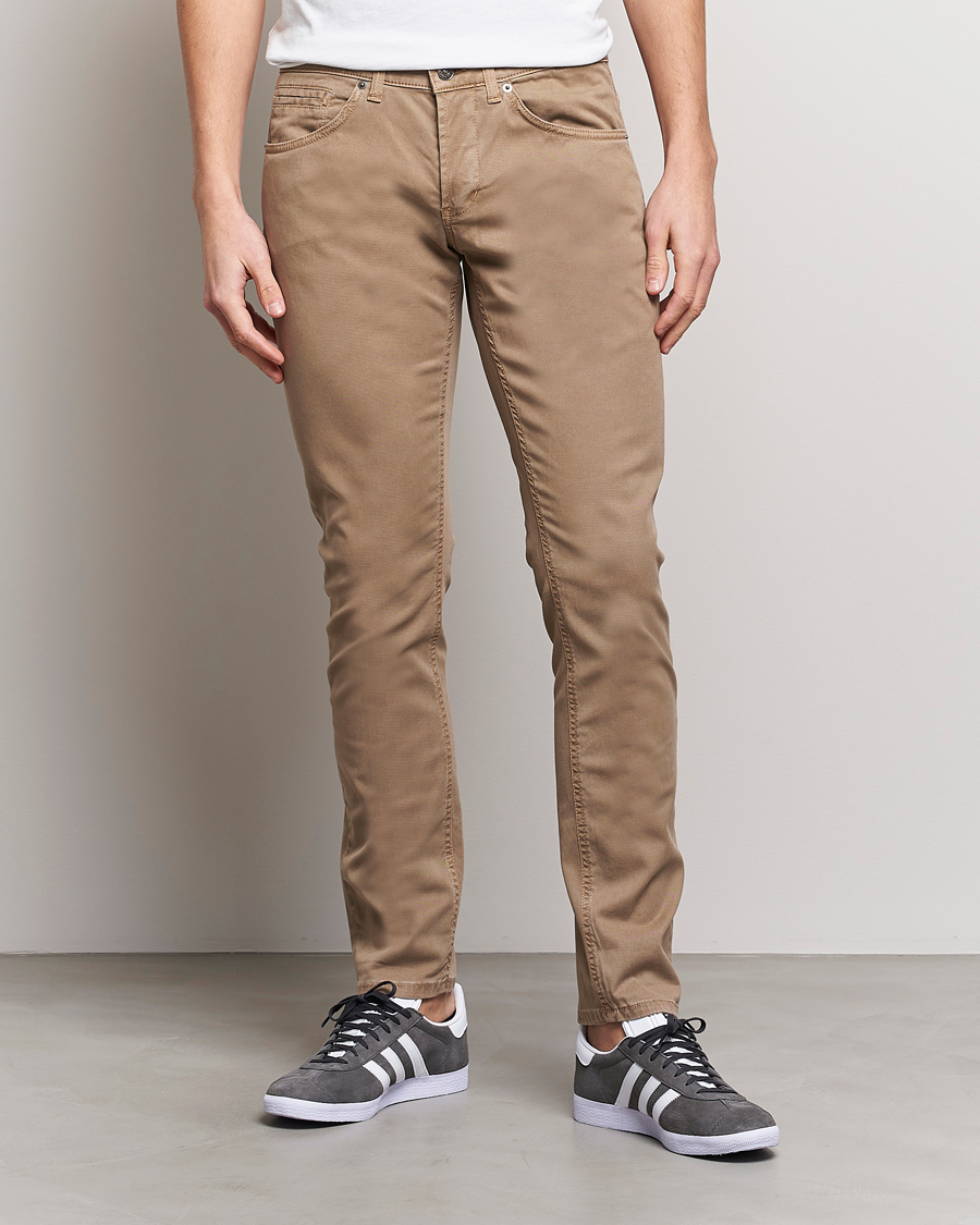 Herre | Bukser | Dondup | George Gabardine 5-Pocket Khaki