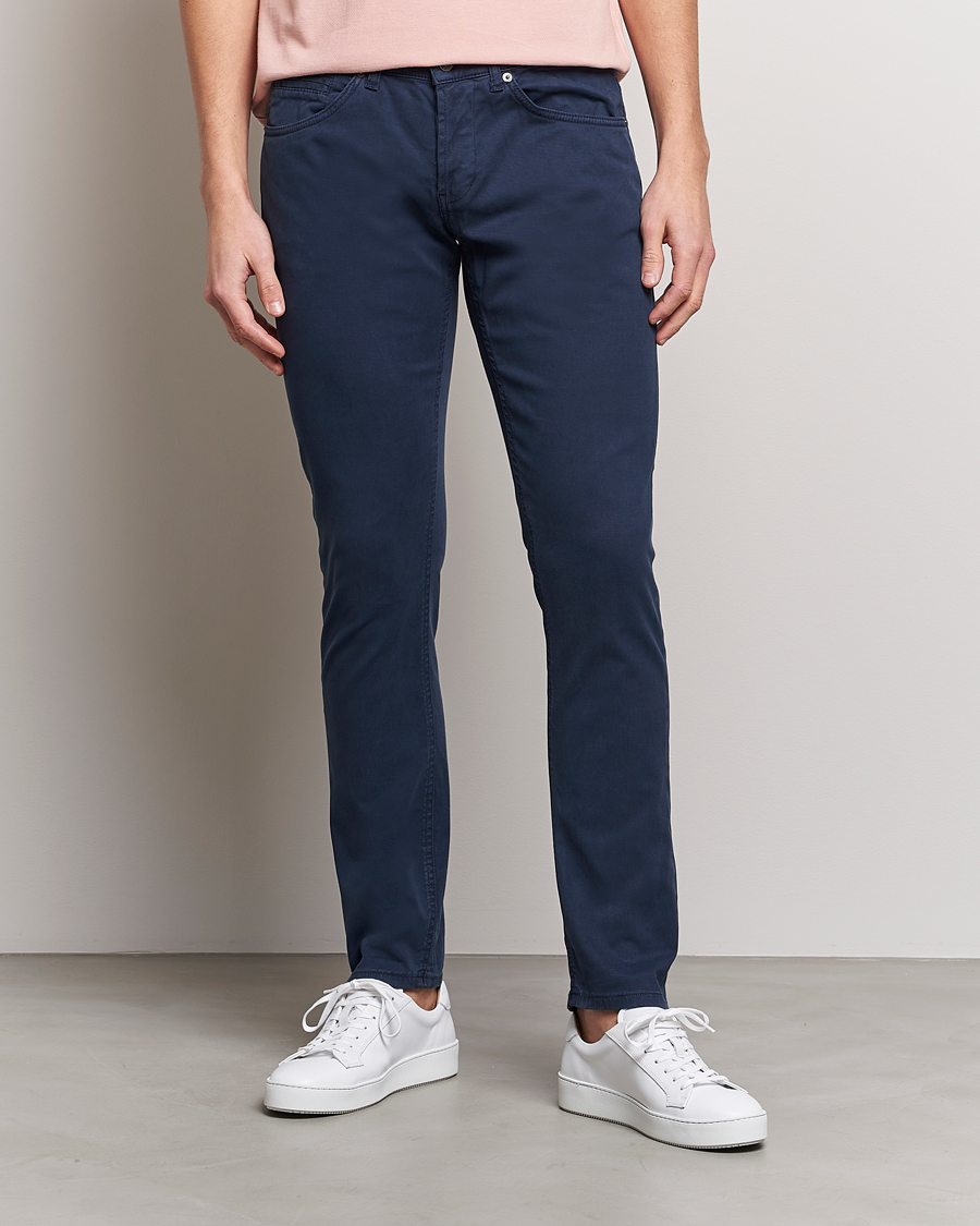 Herre | Bukser | Dondup | George Gabardine 5-Pocket Navy