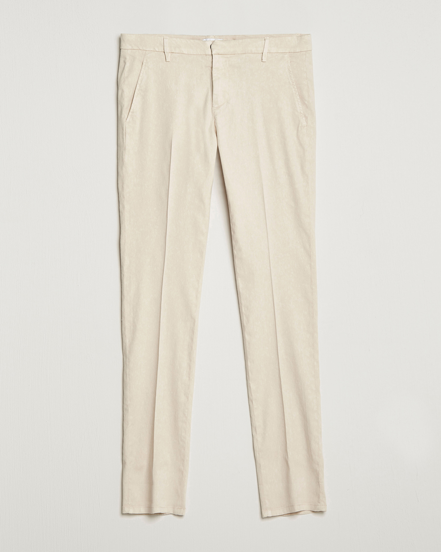 Herre | Bukser | Dondup | Gaubert Linen Stretch Chinos Light Oat