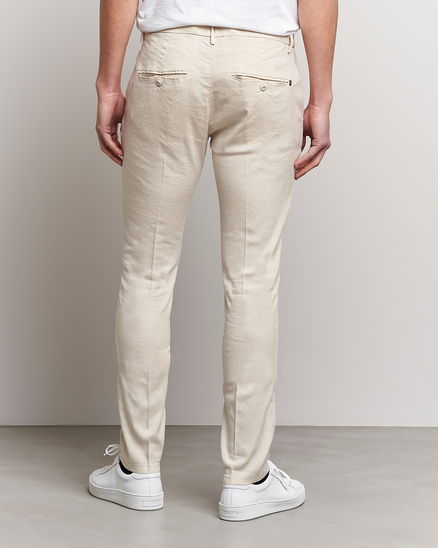 Herre | Bukser | Dondup | Gaubert Linen Stretch Chinos Light Oat