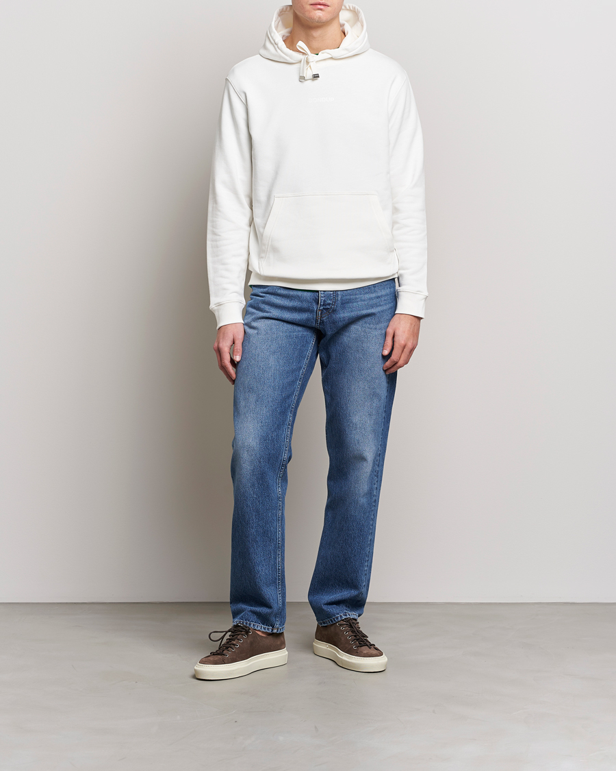 Herre | Trøjer | Dondup | Logo Hoodie White