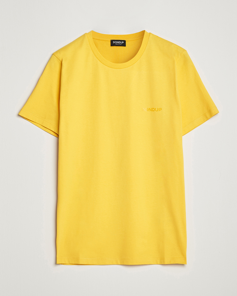 Herre | T-Shirts | Dondup | Crew Neck Tee Yellow