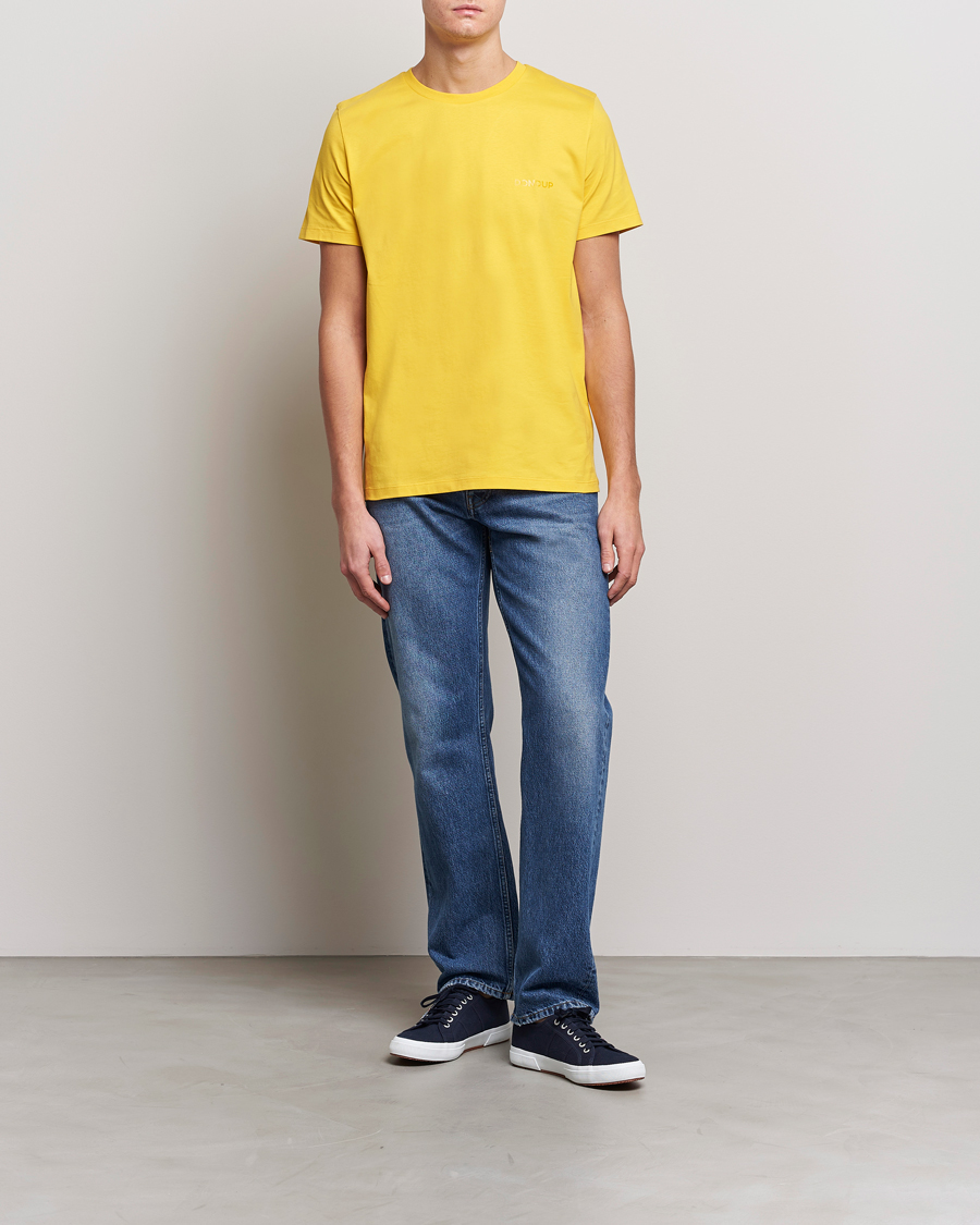Herre | T-Shirts | Dondup | Crew Neck Tee Yellow