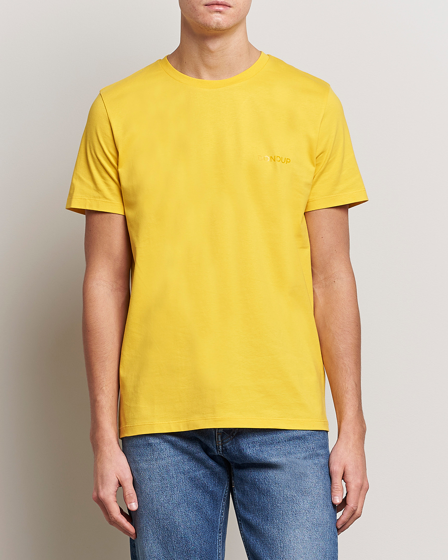 Herre | T-Shirts | Dondup | Crew Neck Tee Yellow