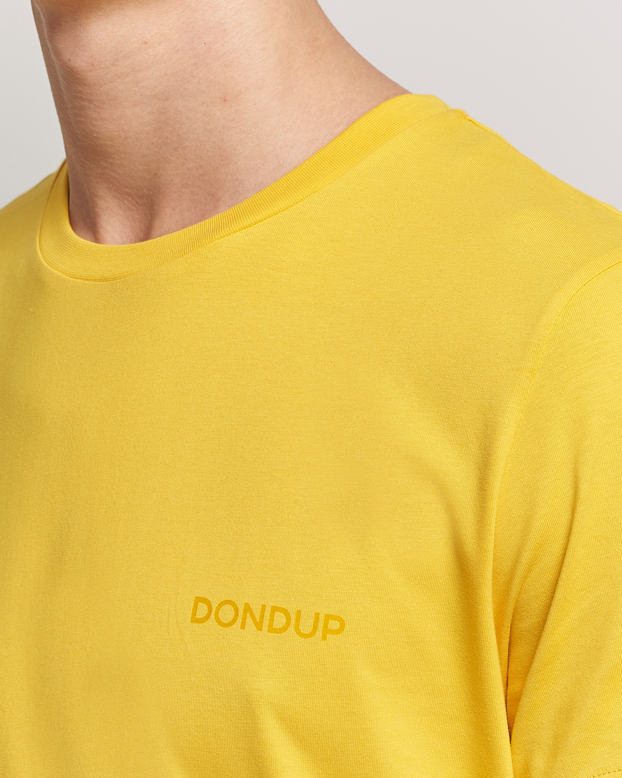 Herre | T-Shirts | Dondup | Crew Neck Tee Yellow