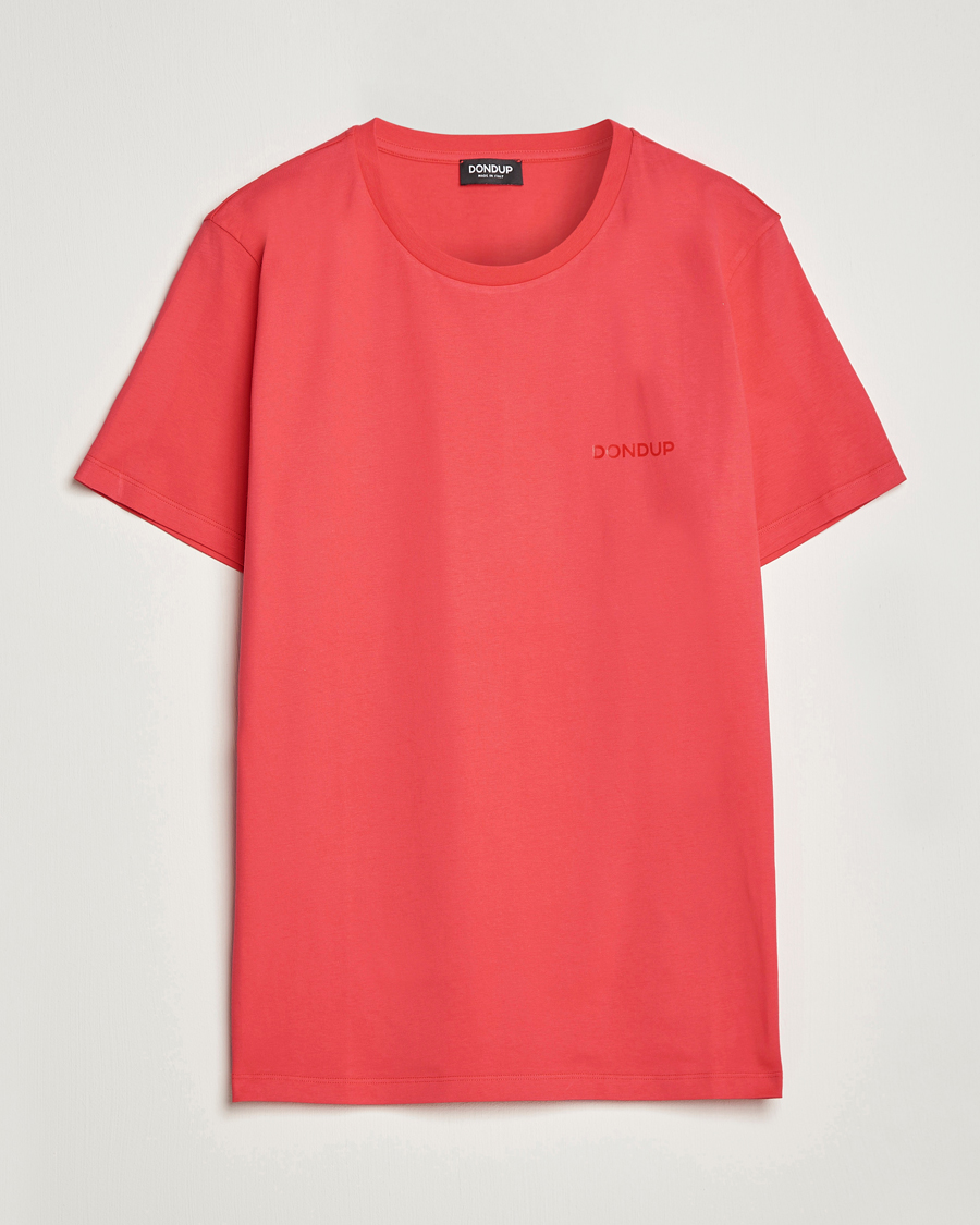 Herre | T-Shirts | Dondup | Crew Neck Tee Coral