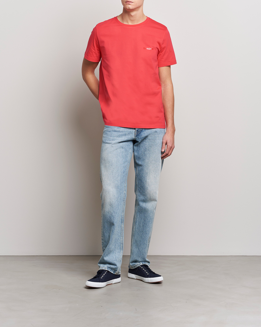 Herre | T-Shirts | Dondup | Crew Neck Tee Coral