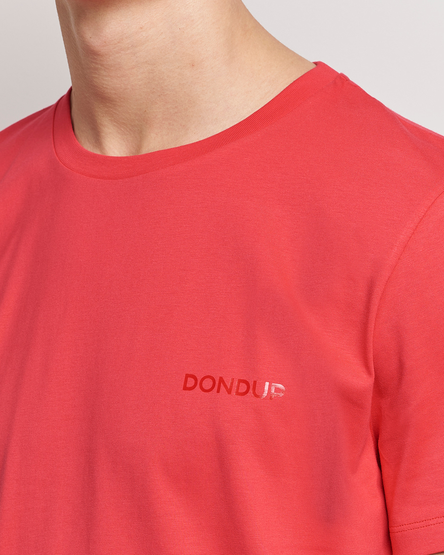 Herre | T-Shirts | Dondup | Crew Neck Tee Coral