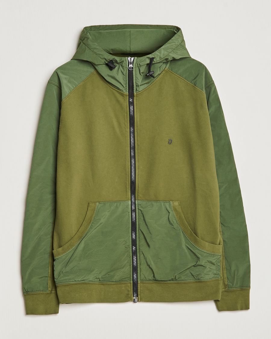 Herre | Trøjer | Dondup | Full Zip Hoodie Jacket Olive