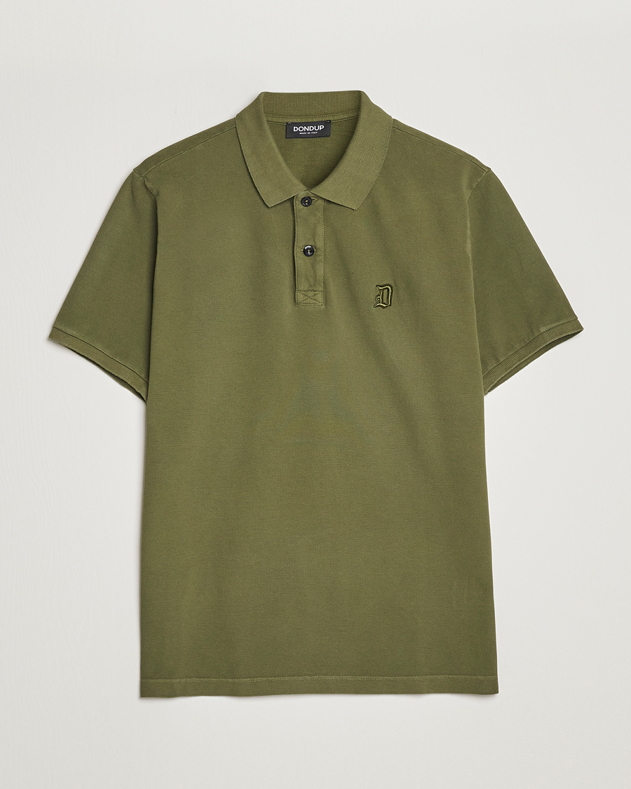 Herre | Polotrøjer | Dondup | Cotton Pique Olive