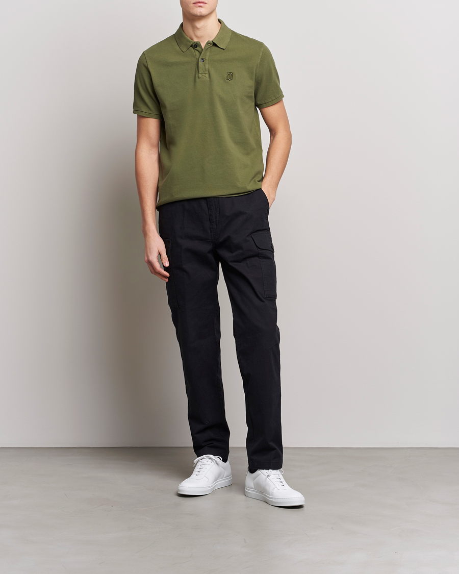 Herre | Polotrøjer | Dondup | Cotton Pique Olive