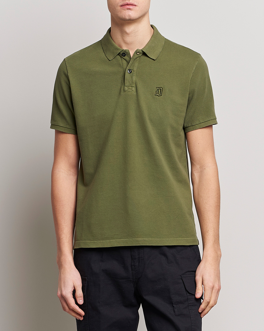 Herre | Polotrøjer | Dondup | Cotton Pique Olive