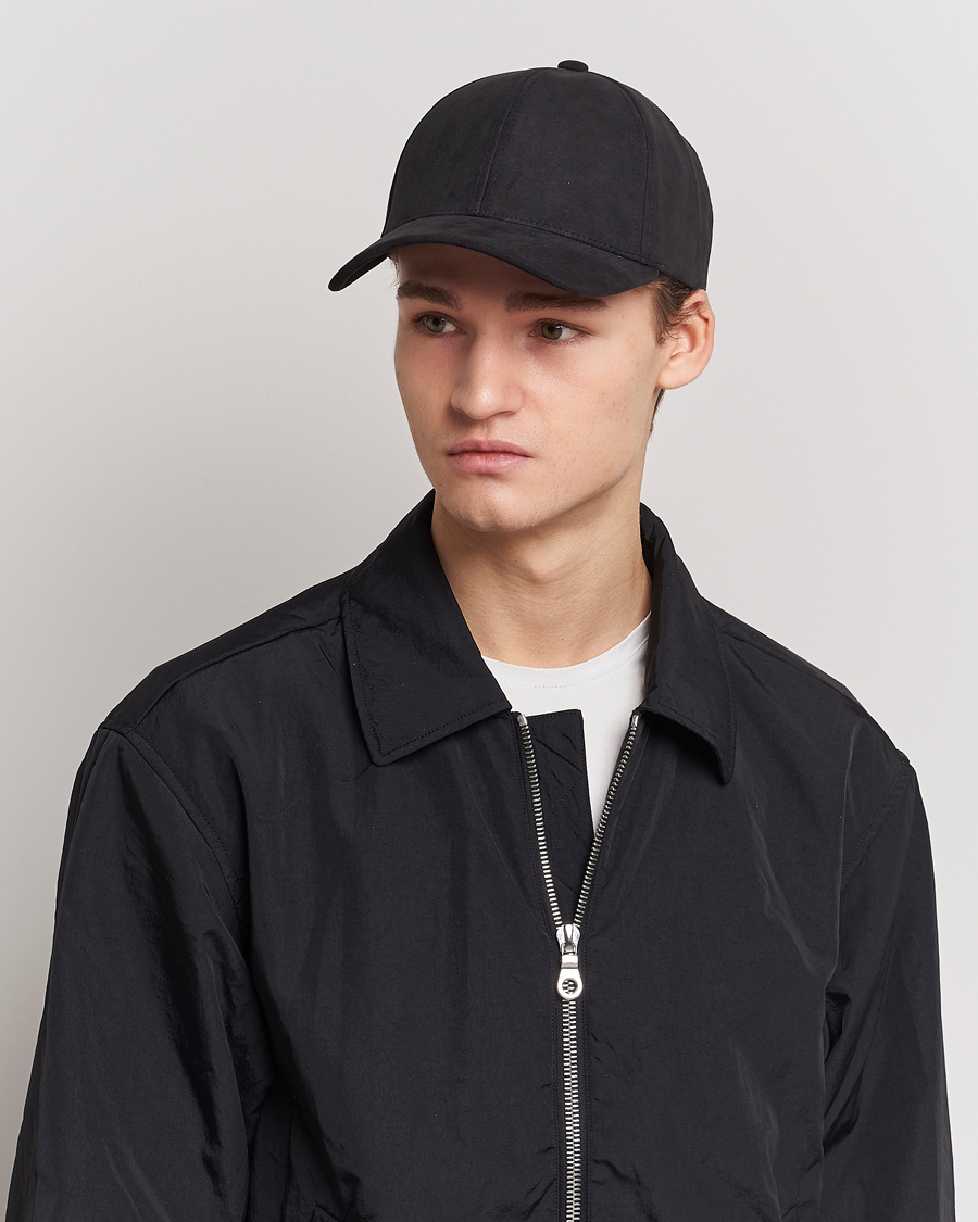 Herre | Varsity Headwear Alcantara Baseball Cap Notte Black | Varsity Headwear | Alcantara Baseball Cap Notte Black