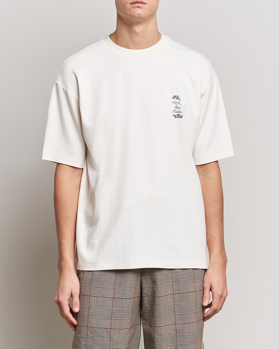 Herre | T-Shirts | Drôle de Monsieur | Ornaments T-Shirt Off White