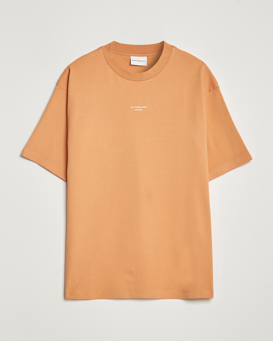 Herre | T-Shirts | Drôle de Monsieur | Classic NFPM T-Shirt Peach