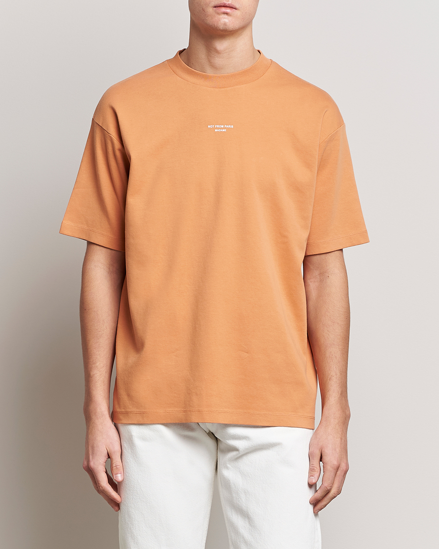 Herre | T-Shirts | Drôle de Monsieur | Classic NFPM T-Shirt Peach