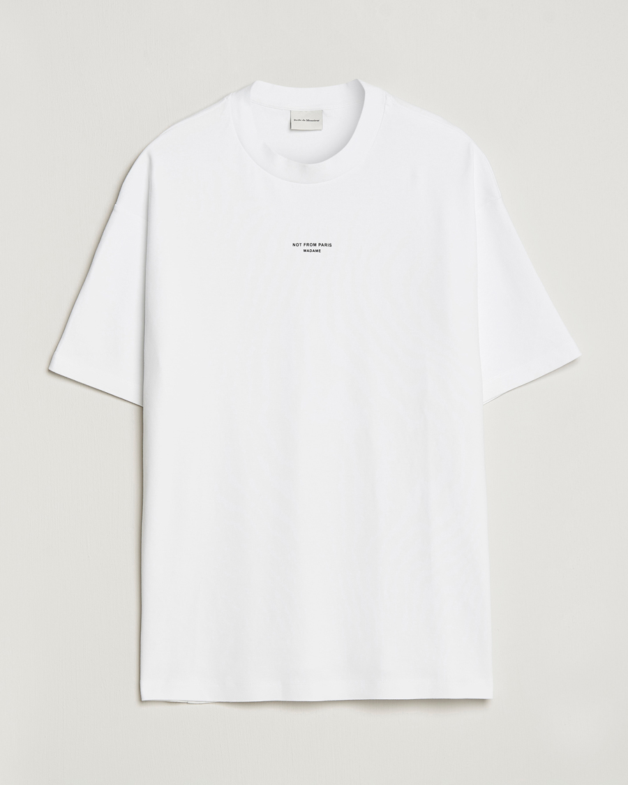 Herre | T-Shirts | Drôle de Monsieur | Classic NFPM T-Shirt White