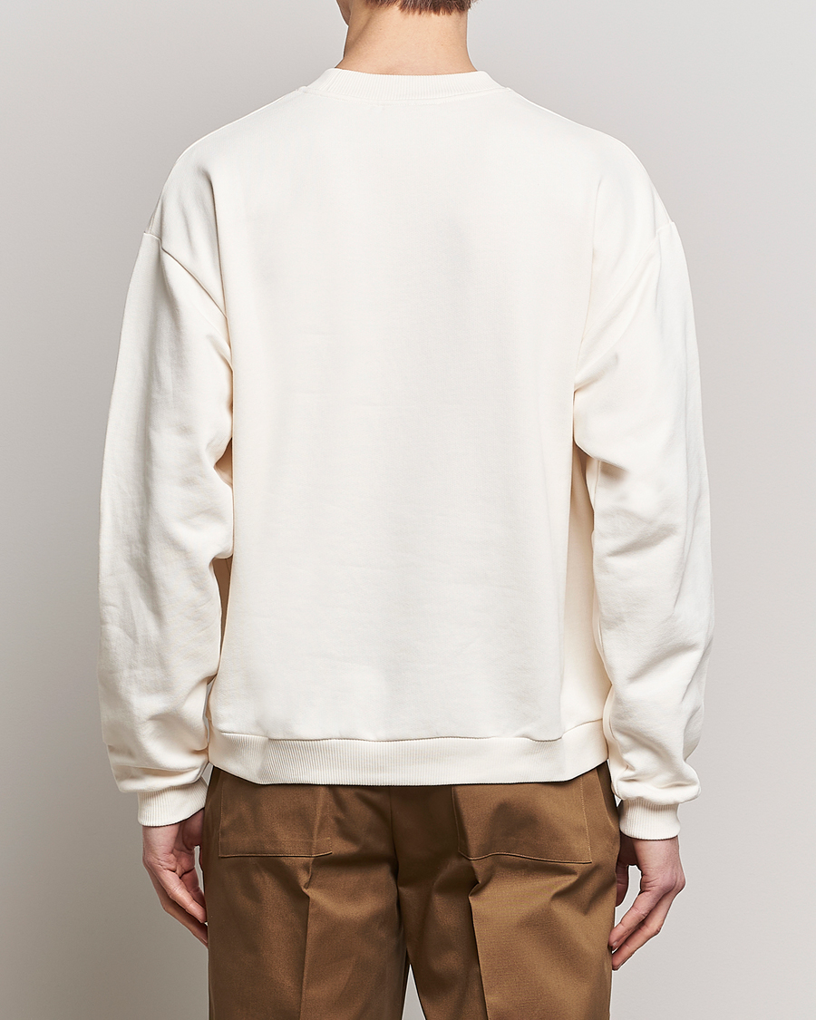 Herre | Trøjer | Drôle de Monsieur | Oranger Print Sweatshirt Off White