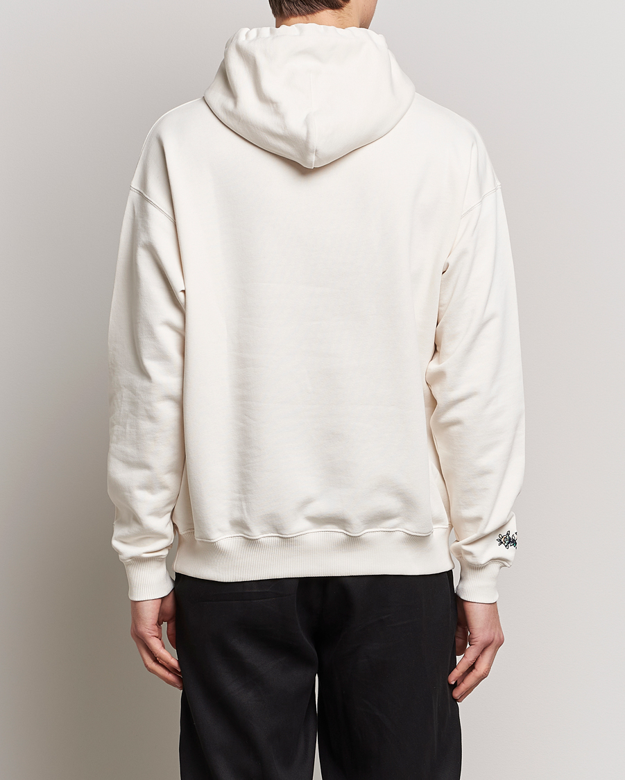 Herre | Trøjer | Drôle de Monsieur | Fleur Embroidered Hoodie Off White