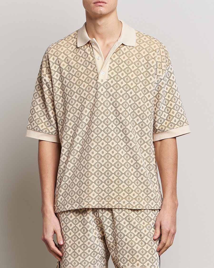 Herre | Polotrøjer | Drôle de Monsieur | Monogram Terry Polo Off White